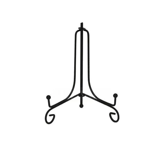 Plate Stands Iron Display Easel Photo Picture Bowl Dish Book Holder Frame Black - 5 Inch
