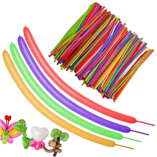 Twisting Balloons 100 Pack 260Q Assorted Colors Thick Long Animal Modeling Party Decor DIY Shape for Birthday Wedding Christmas Magician Show