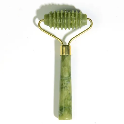 Jade roller shaving and skin scraping device facial set, facial tightening, anti-aging, neck wrinkle prevention massage tool