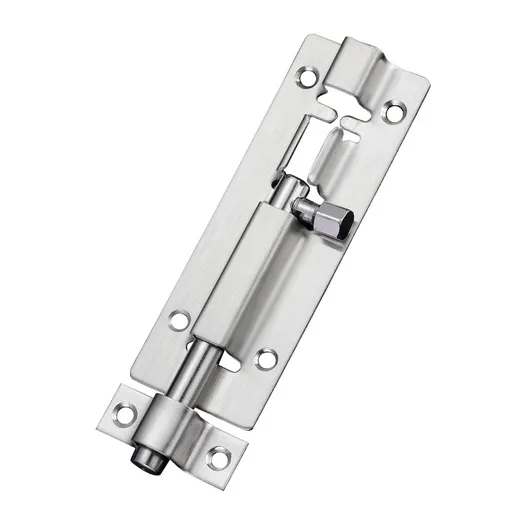 304 Stainless Steel Sliding Door Latch with Screws, 97 mm Bolt Lock for Bathroom, Bedroom, Shed, Cabinet and Garden Gate