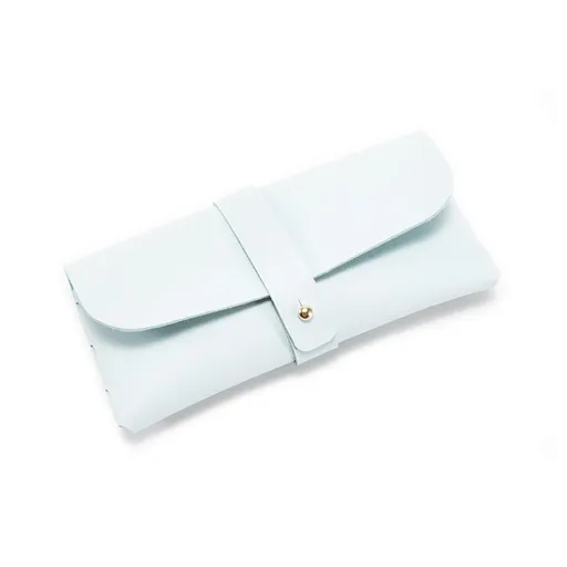 30-Piece sky blue Chic & Sleek PU Leather Soft Eyeglass Case - Protective Pouch for Sunglasses & Reading Glasses