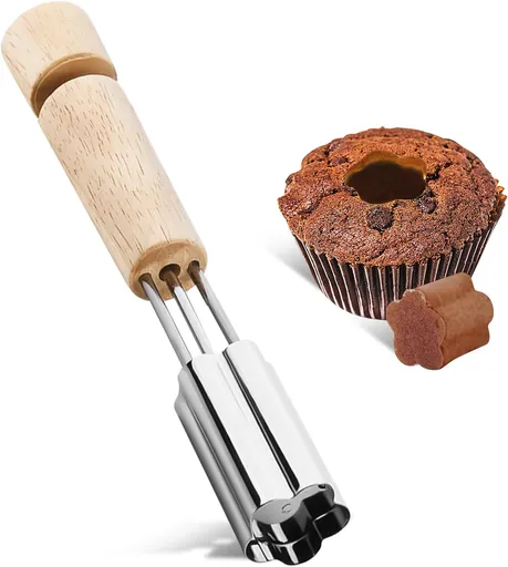 Cupcake Corer, Stainless Steel Cupcake Corer Tool Used for Cupcake Filler Tool Cake Cupcake Corer Tool Reusable Corer Tool Kitchen Cookie Baking Filling and Decorating Cupcake Accessories Tool