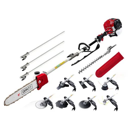 Giantz Pole Chainsaw 2 Stroke Petrol Hedge Trimmer Tree Pruner 9 In 1