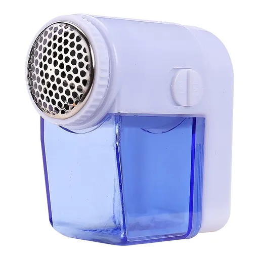 Portable Clothes Lint Remover & Fabric Shaver | 3-Blade Sweater Pill & Pet Hair Remover | Battery-Powered Lint Ball Cutter for Clothes, Curtains & Carpets (7cm x 3.5cm x 7cm)