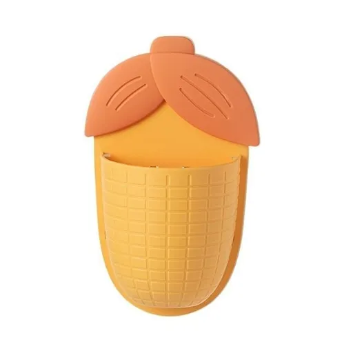 Utensil Holder Wall Cutlery Storage Organizer for Kitchen Decor, Creative Corn Shaped Utensil Holder with Drain, Household Wall