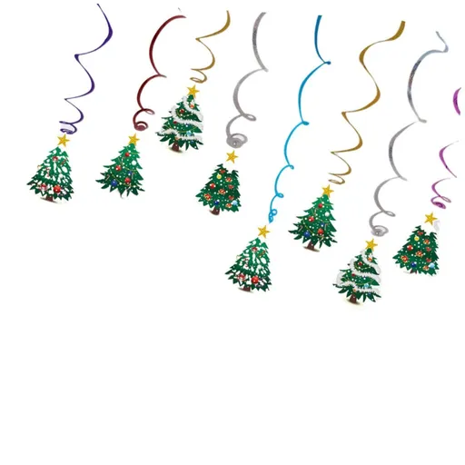 Swirl Decorations Christmas Tree Swirl Christmas Hanging Decorations Party Hanging Swirls Christmas Ornaments Swirls