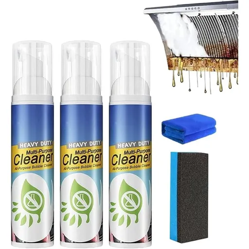 Heavy Duty Multi-Purpose Foam Cleaner，Multipurpose Car Interior Foam Cleaner, Removes Grease, Stains For Cars, Kitchens, Upholstery & More