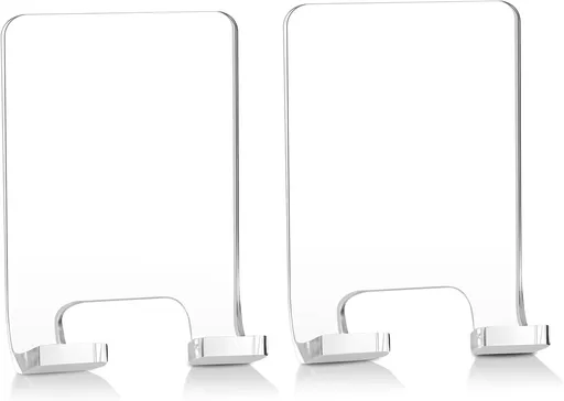 Adhesive Razor Holder, Wall Mount Shower Razor Hooks for His and Hers, Acrylic, Waterproof, Clear, 2 Pcs