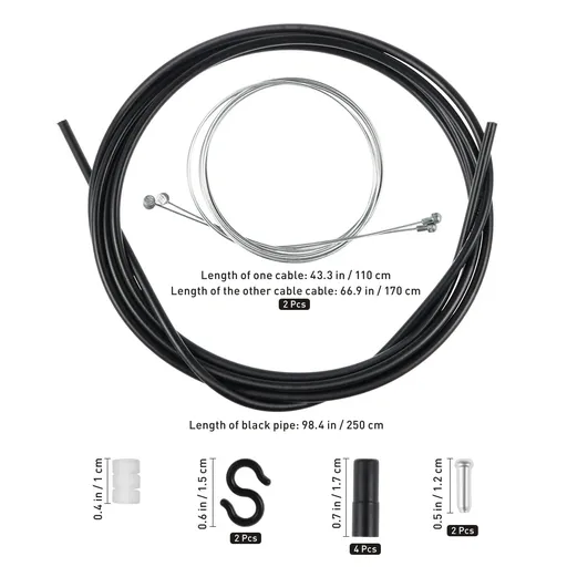 Universal Bike Brake Cable Set Metal Plastic 1 Set