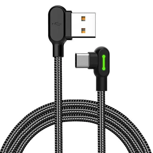 Mcdodo Fast Usb Cable Heavy Duty Charging Syn Charger Type-C 90 Degree Angle - 1.2m