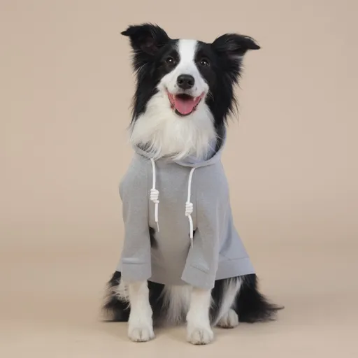 Grey Classic Dog Sweatshirt with Hood & Drawstrings - For Large Dogs (Size : 2XL)