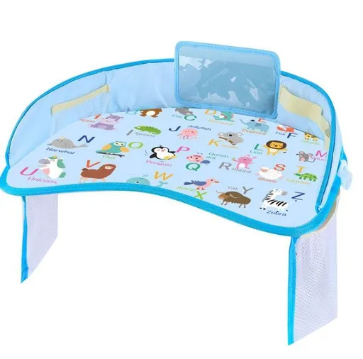 Mu suo Cartoon Car Seat Dining Table Oxford Cloth Fold Animal letters