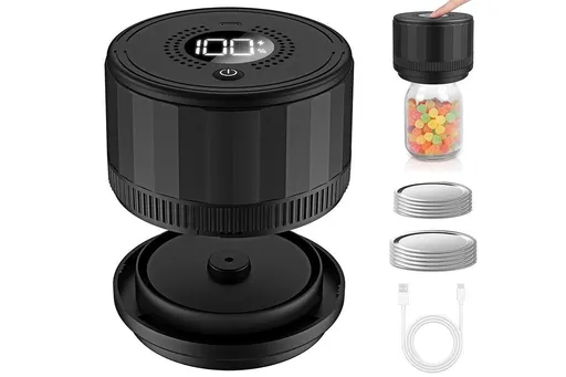 Electric Mason Jar Vacuum Sealer Kit for Food Storage and Preservation
