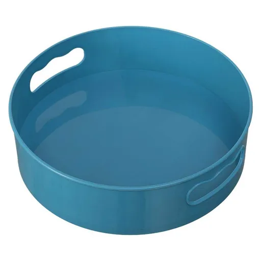 360 Degree Rotating Round Lazy Susans Makeup Organizer for Countertop Pantry Refrigerator Bathroom Non Skid Storage(Sky-blue)