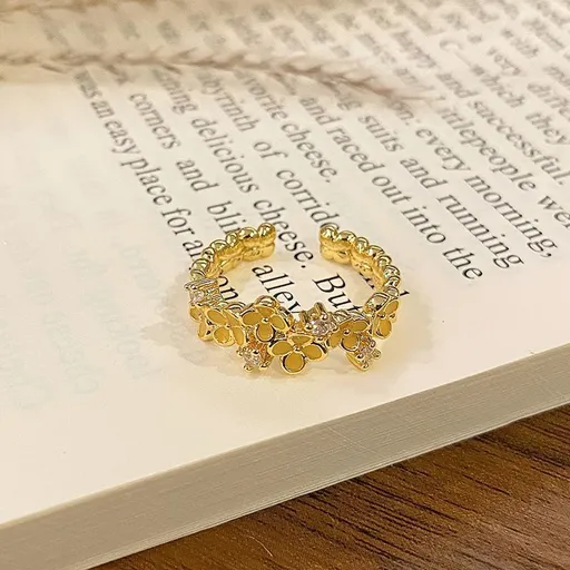 Adjustable Enamel Pattern Open Ring | Christmas Small Present | High‑Grade Versatile Decorative Finger Band