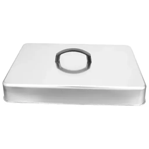 Stainless Steel Griddle Dome Lid with Heat-Retaining Handle for Melting Cheese, Steaming Food and BBQ Grill Cooking, Silver