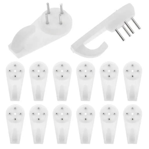 50 Pcs 11lbs Invisible Nail Screws Wall Hooks No Trace Picture Hangers Non-Mark Hook Photo Frame Hangers
