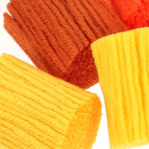 Acrylic Fiber Yarn Assorted Color 12 Pcs for Crochet Latch Hook and Craft Projects