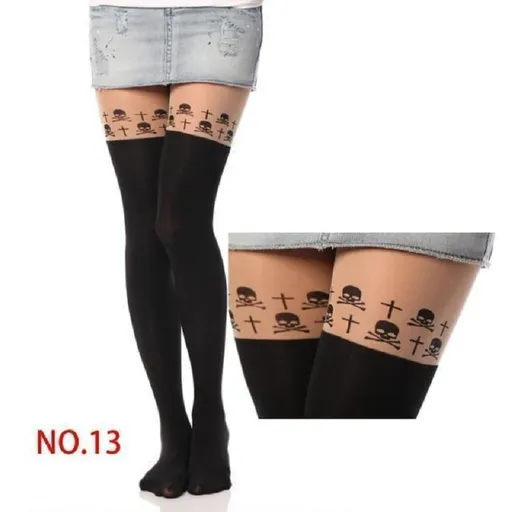 Hod Health & Home Kitten Tights - Skulls
