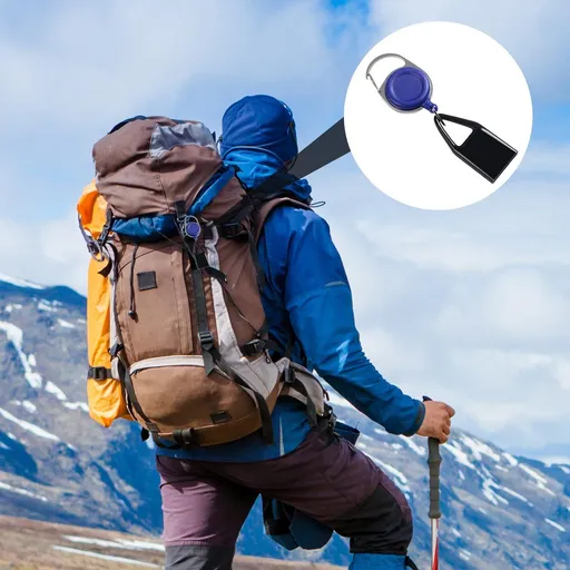 Retractable Lighter Clip,Portable Lighter Keychain | Lighter Cover for Traveling Camping Hiking Fishing, Lighter Keychain for Home