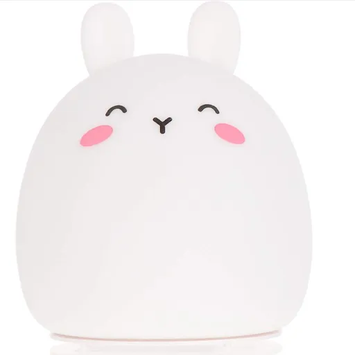 Cute Rabbit Baby Night Light Children's Light, LED Portable Animal Silicone Light, USB Charging Night Light