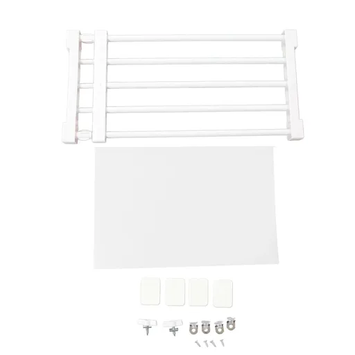 Closet Tension Shelf Expandable Nail Free Cabinet Divider Storage Rack for Wardrobe Cupboard 50‑80cm / 19.7‑31.5in Length