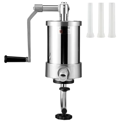 Sausage Stuffer 2.5LBS/1.5L Capacity Homemade Sausage Maker Stainless Steel