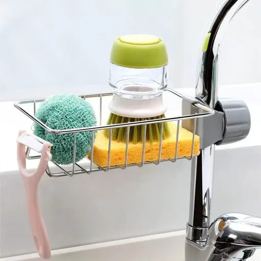 Sponge Drain Rack, Faucet Storage Rack, Kitchen Sink Storage Rack, Bathroom Storage Rack, Shelf Hanging from The Faucet