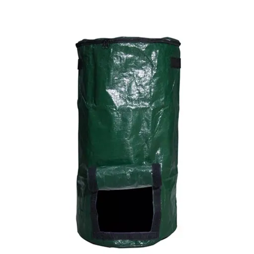 Big Compost Bag - Garden Compost Bin for Yard Garbage Cans Plant growth bag fermentation bucket (Green 1pcs 45*80cm)