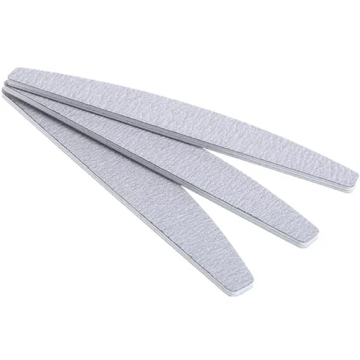 5-pack Half Moon Zebra Nail Files, 100/120 Grit, with Storage Case