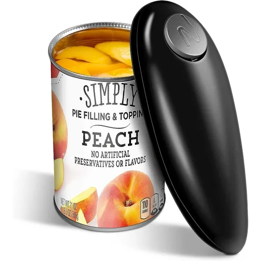 Electric Tin Opener Can Openers Portable One Touch Automatic Battery Operated Hands-Free for Seniors with Arthritis Eliminate Hand Pain HelpPrevent Injuries Strain (Black)