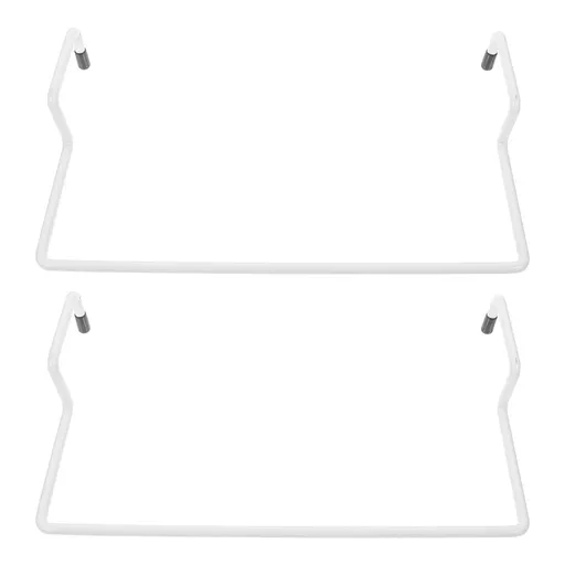 2-Pack White Metal Mattress Stopper Non-Slip Bed Holder for Platform Beds and Metal Frame Support
