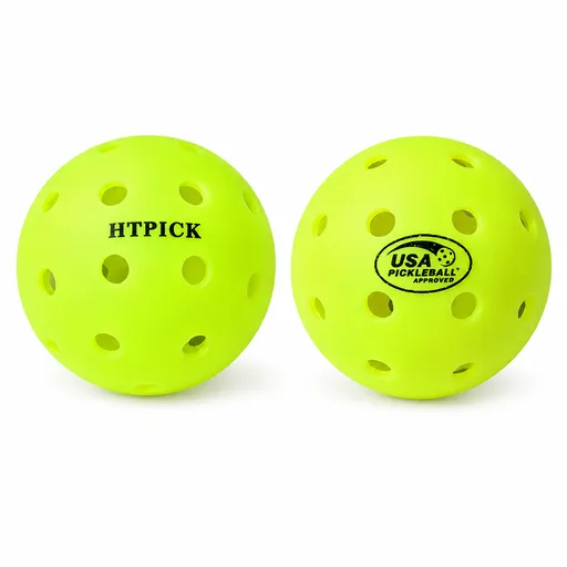 Pickleball Balls 6 Pack - Outdoor Pickleball Balls with 40 Holes, PE Material Tournament Style Pickle Balls for Stable Flight, Consistent Bounce and Training Games