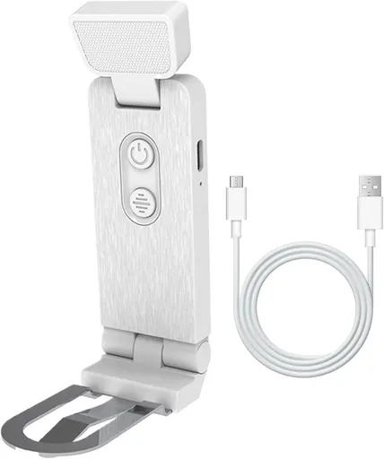 Reading Lamp - Book Lamp with Clip - 6 Lighting Levels - Bedtime Use - Adjustable Intensity - Reading Lamps - USB-C Rechargeable - With