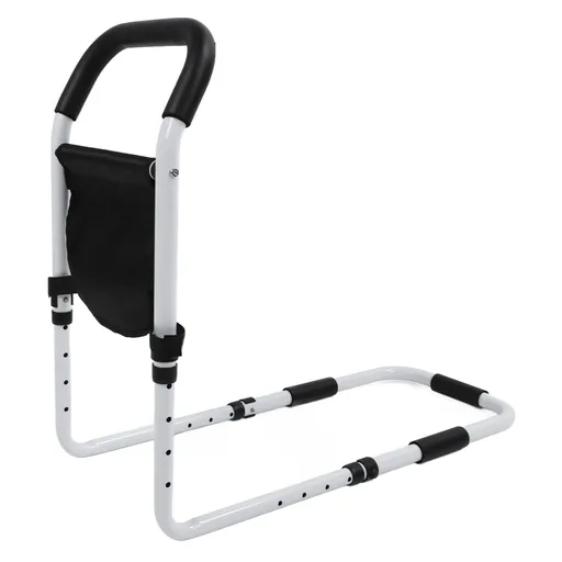 Bed Aid Support Handrail Load Capacity 136kg Adjustable Enamelled Elderly Lifting Bedside Rail for The Elderly Pregnant Women