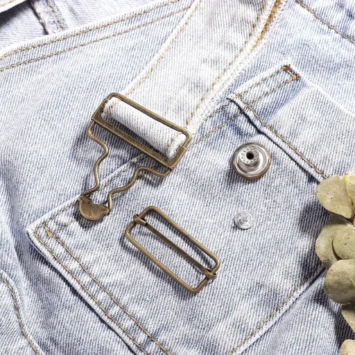 10 Metal Adjustable Slide Buckle Overall Braces Buckles for Men Women Trousers Jeans Overalls
