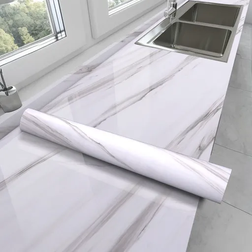 Marble Wall Sticker Waterproof Wallpaper Peel And Stick Tile Self Adhesive Film - BZ07 - Size 60-2000CM