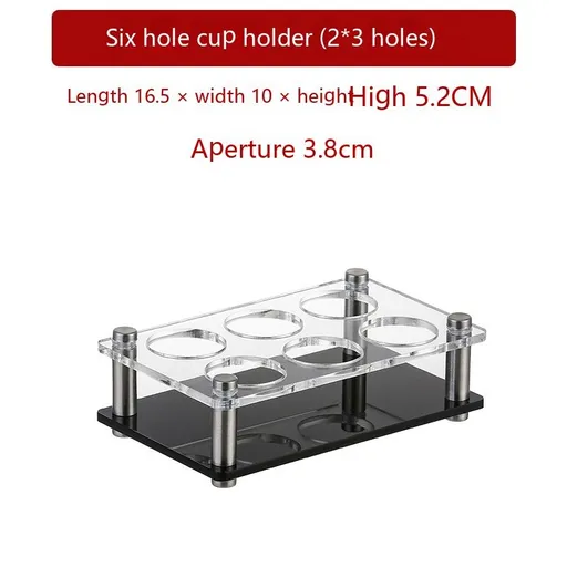 6 Shot Glasses in Assembled Acrylic Tray, Crystal Tasting Cup for Spirits, Beers and Wines, Novel and Easy-to-Use Tool Make
