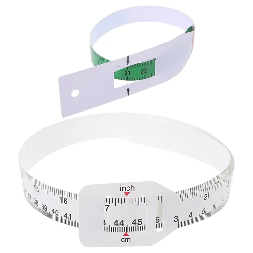 1Set Portable Head Measuring Tapes for Health Monitoring 12.6x1.1x0.04in