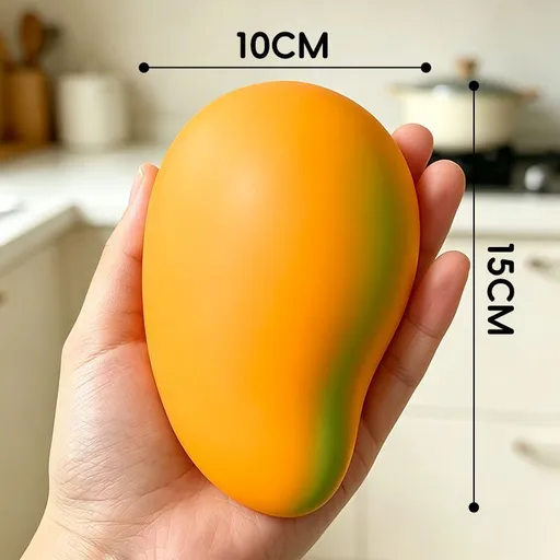 Big Size Slow‑Rebound Dough Squeeze Toy, Squish Fidget Stress Reliever, 15cm Mango Decompression Toy