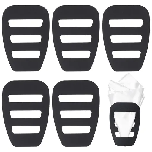 6 Pcs Pocket Square Holder for Men, Plastic Men's Suit Pocket Handkerchief Keepers Mens Pocket Square Folder Pocket Square