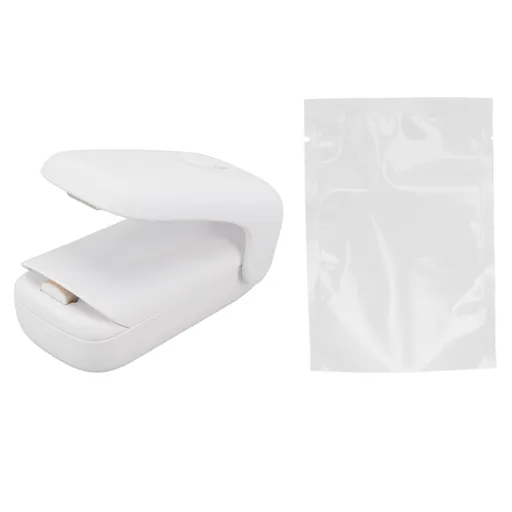 Bag Sealer 2 in 1 ABS Handheld Portable Food Snack Bag Sealing Machine with Springback Pocket Knife