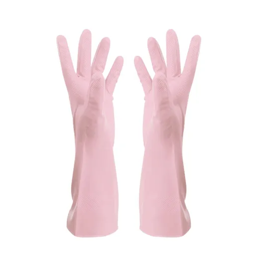 Apron Sleeve, Apron Sleeve Promotion, Gloves Gloves Washing Hand Rubber Long Cleaning Warm Gloves Kitchen Latex Dish Washing Tool Dishes Gauntlets Kitchen Dining Bar Pink