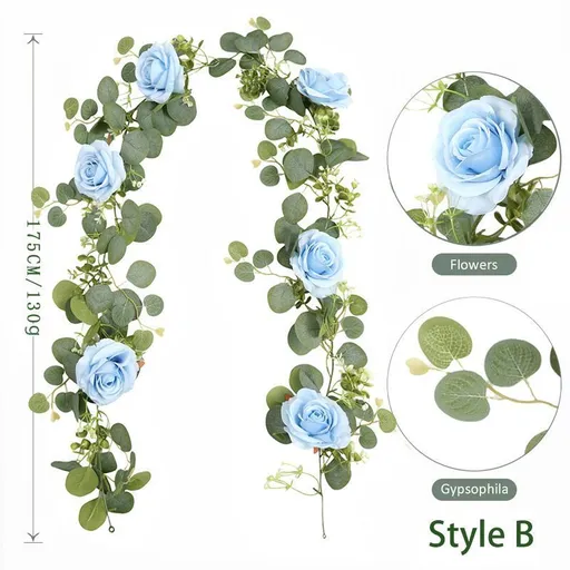 Artificial Eucalyptus Vine blue