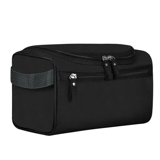 Hanging Toiletry Bag for Women and Men Traveling Makeup Large Capacity Cosmetics Portable Kit Storage Organizer Bag with (Black)
