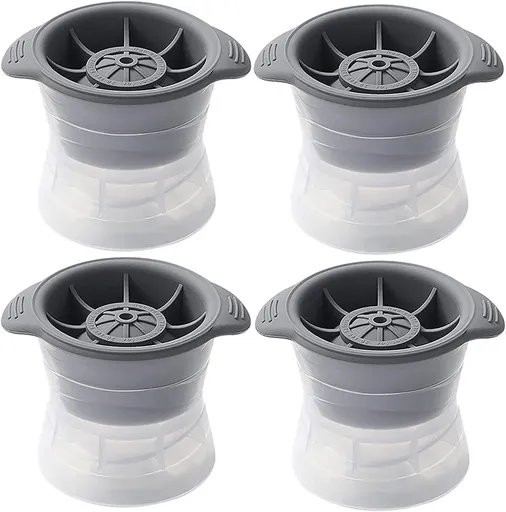 4PCS Round Ice Cube Mold,Sphere Ice Cube Mold, Makes 5CM (2 Inch) Ice Cube Balls - Reusable Circle Ice Cube Mold