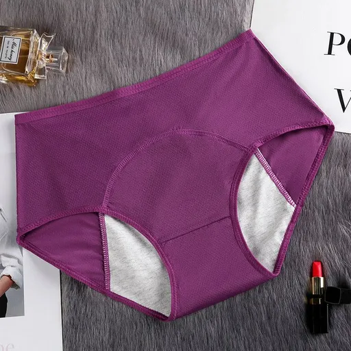 House Of Dasein Physiological Pants For Women Comfortable Mesh Anti Leakage Sanitary Triangular Underwear - Purple - 3Xl