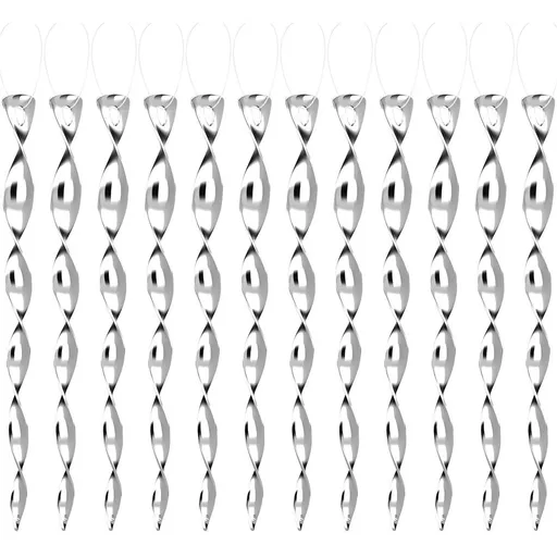 24PCS Bird Repellent Reflective Scare Rods - Ornamental Spinner Deterrent Control Device - Keeps Woodpeckers and Birds Away