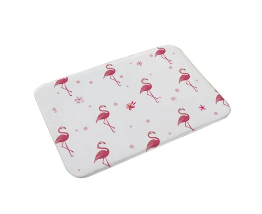 Stylish Flamingo Rug Kitchen Bathroom Anti-slip Doormat Carpet Floor Mat Home Decor