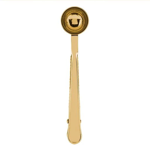 2 in 1 Multifunctional Coffee Spoon Stainless Steel Scoop with Sealing Clamp Clip